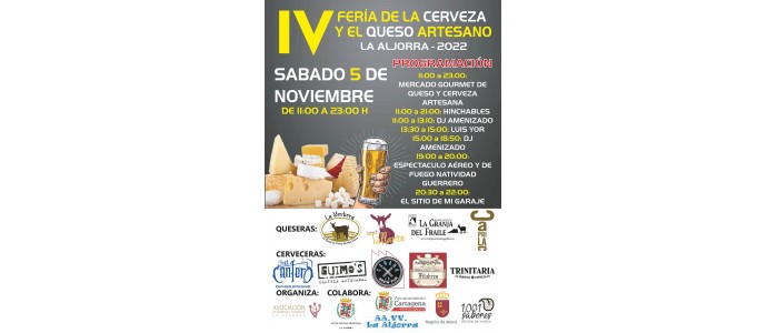 IV Feria de la Cerveza  y el Queso Artesano. La Aljorra-Cartagena